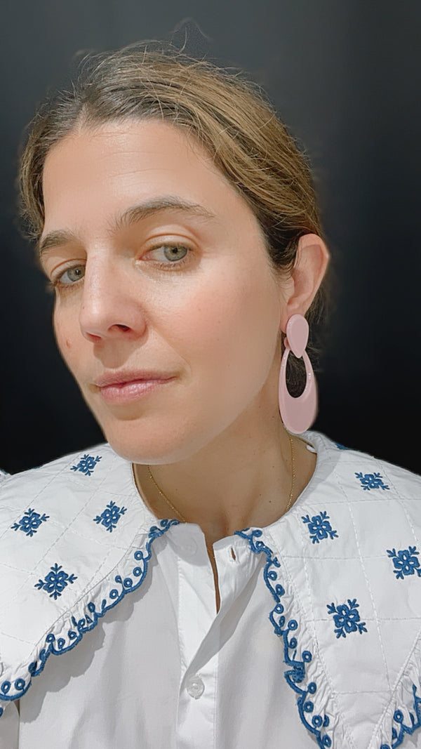 Pendientes Ángeles Rosa Claro