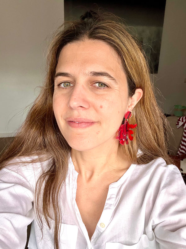 Pendientes Arrecife rojo