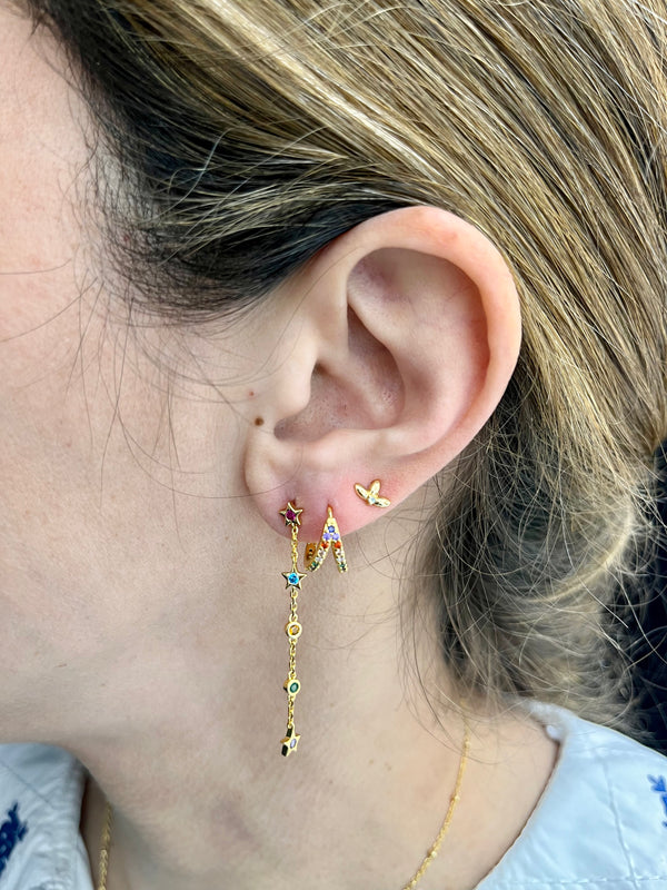 Pendientes firmamento multicolor