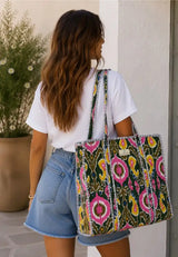 Bolso Tote Bag estampado verde
