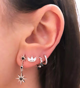 Piercing Tulipán rosca plata