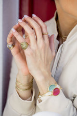 Pulsera Piedra Rosa