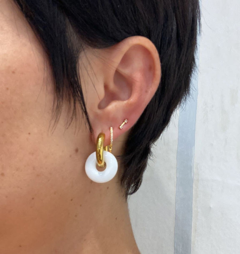 Pendientes Bilbao Blancos