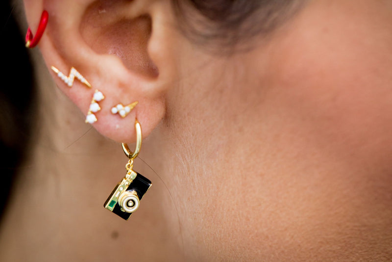 Pendientes Rayo Blanco