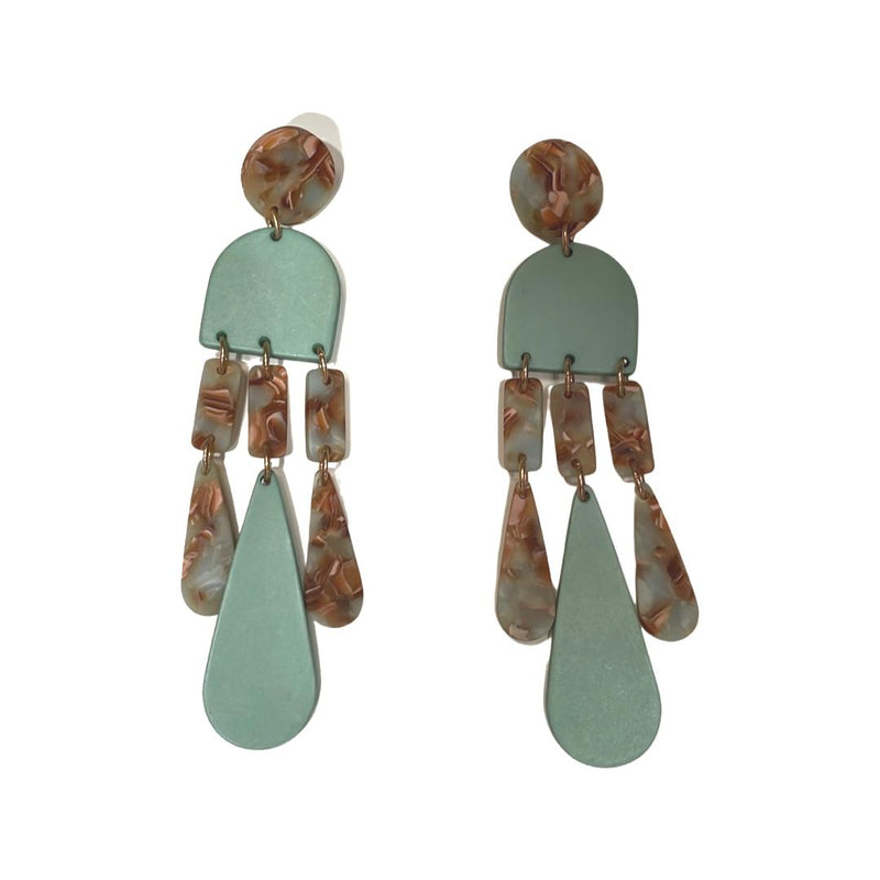Pendientes Agua Verde agua
