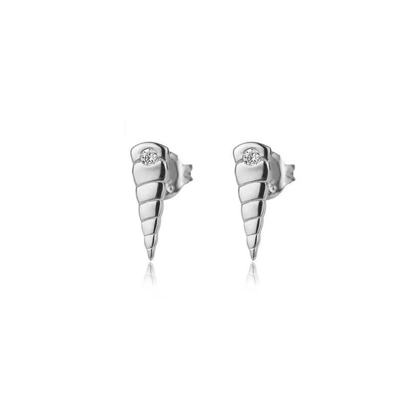 Pendientes Cono Plata