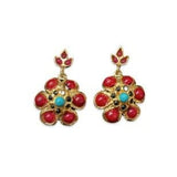Pendientes Marisol Granate