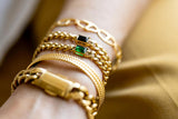 Pulsera Eslabones cierre oro