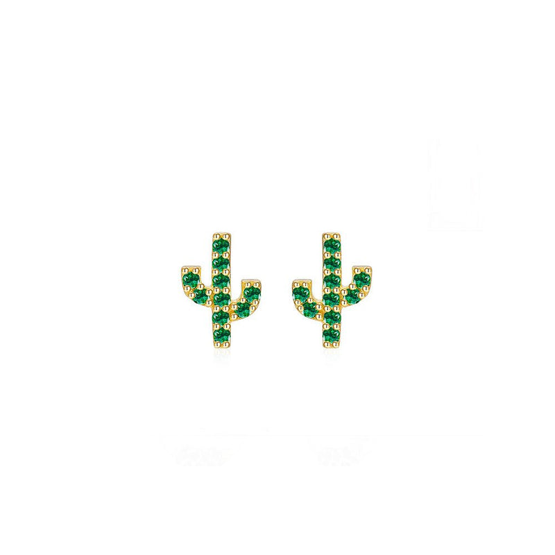 Pendientes Cactus Verde