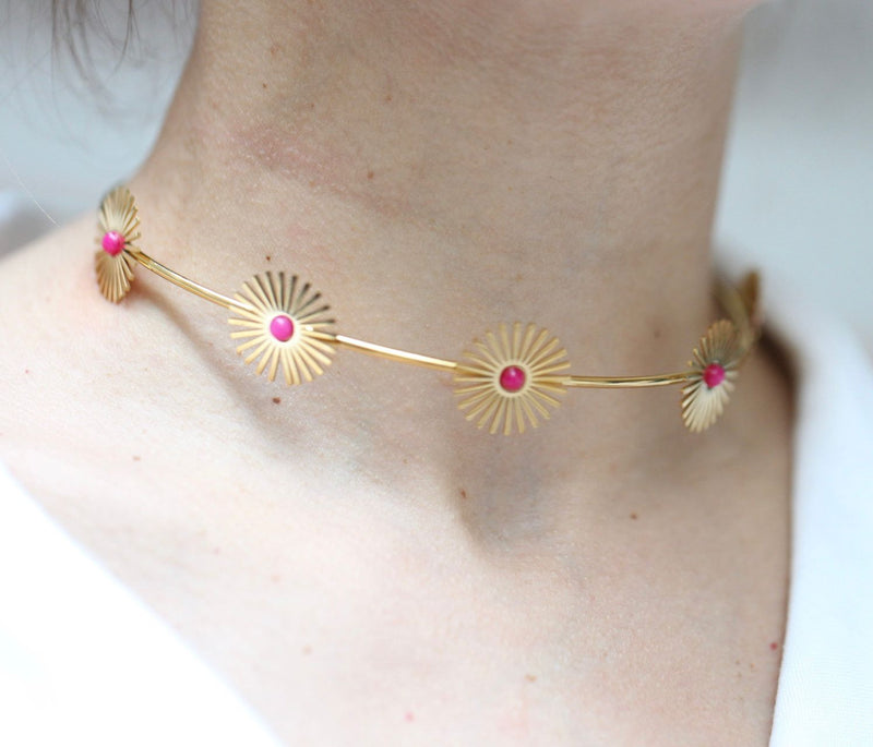 Choker Soles Fucsia