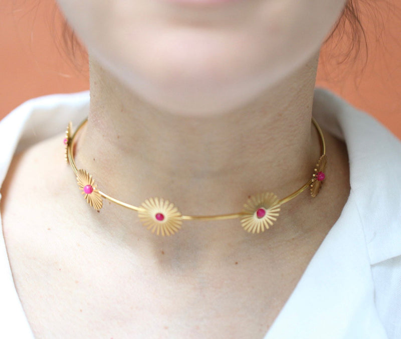 Choker Soles Fucsia