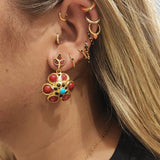 Pendientes Marisol Granate