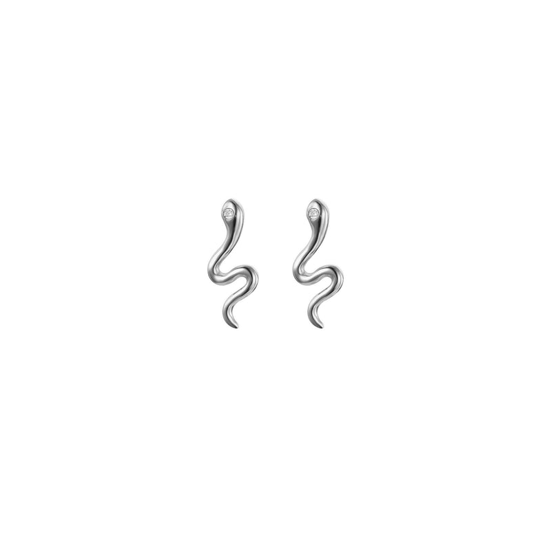 Pendientes Serpiente Plata