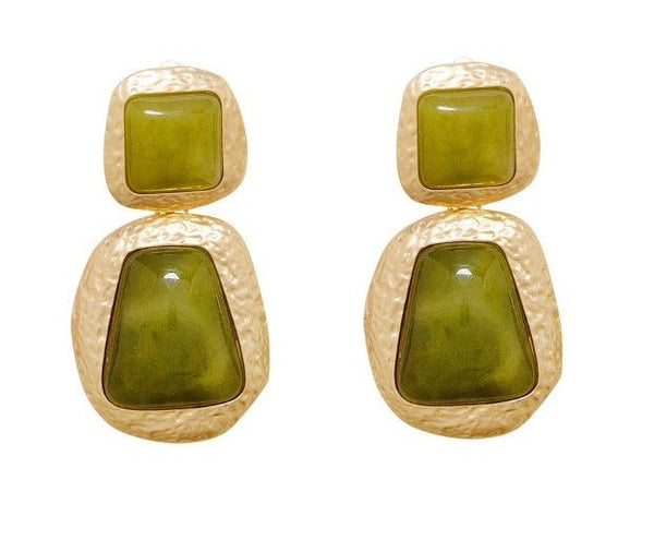 Pendientes Leonor verde Clip